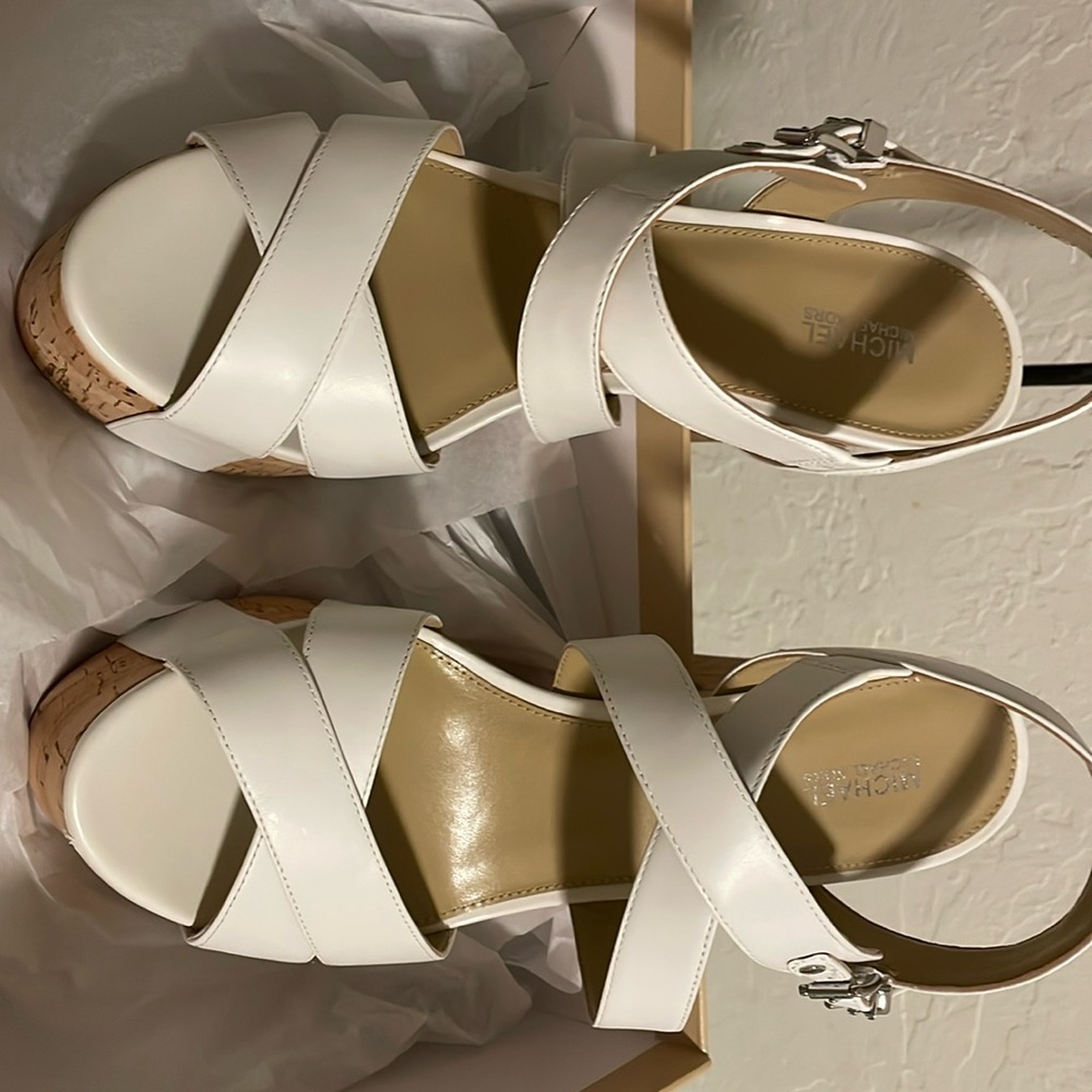Michael Kors leather suki platform sandal